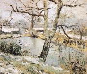 Camille Pissarro Winter scenery Spain oil painting artist